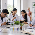 BHMS students conducting laboratory research while preparing research proposals for the CCRH STSH 2026 Short Term Studentship Programme.