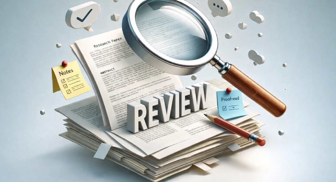 Student reviewing a research paper with notes and highlights step-by-step guide