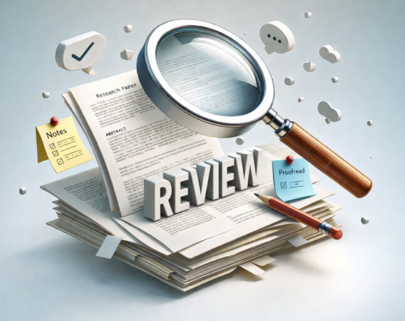 Student reviewing a research paper with notes and highlights step-by-step guide